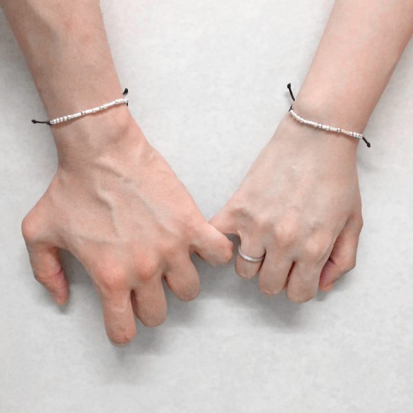 Custom Morse Code Couples Bracelet