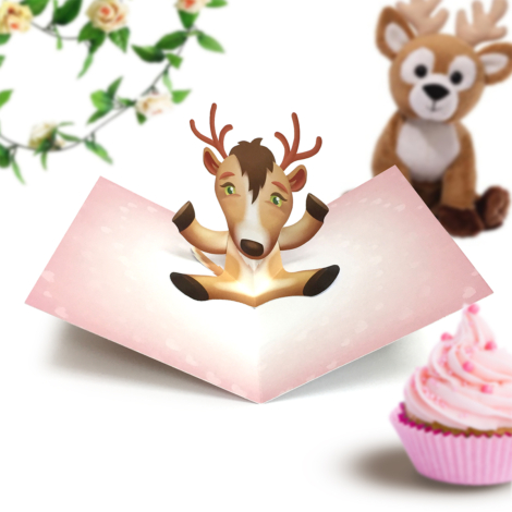 Deer Pop Up Card