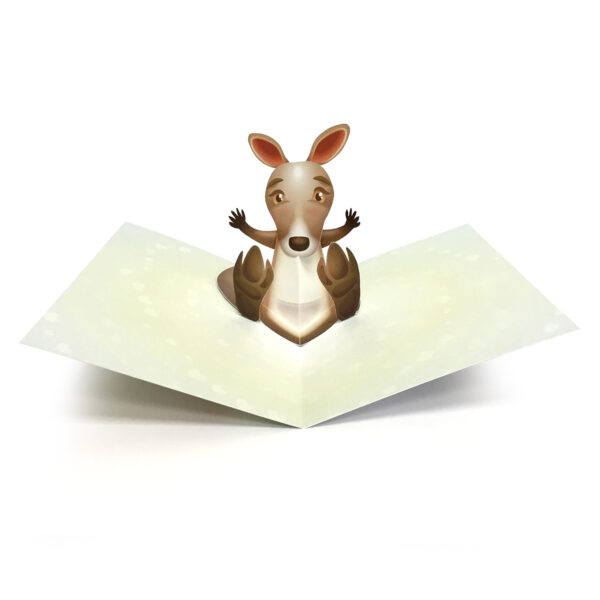 Kangaroo Pop Up Card Image