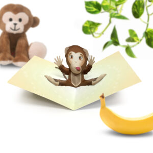Monkey Pop Up Card Image