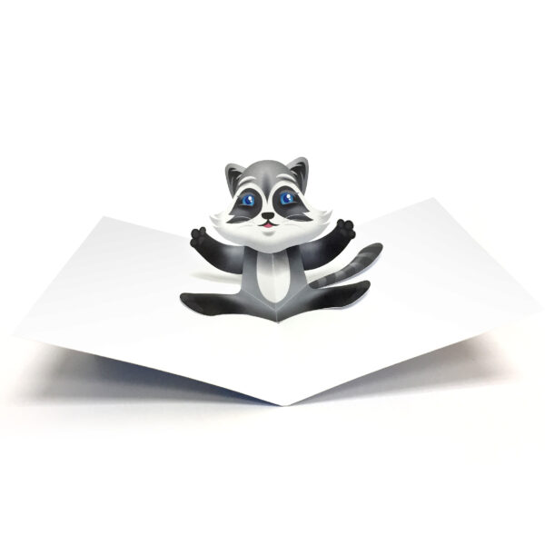 Raccoon Pop Up Card