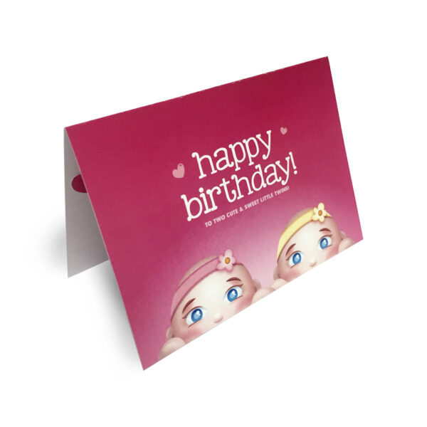 Baby Twins Pop Up Card
