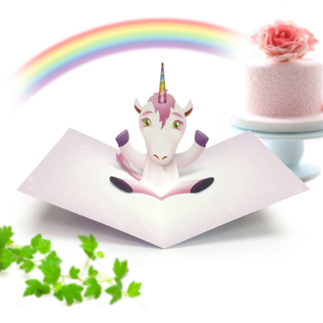 Unicorn Pop Up Card