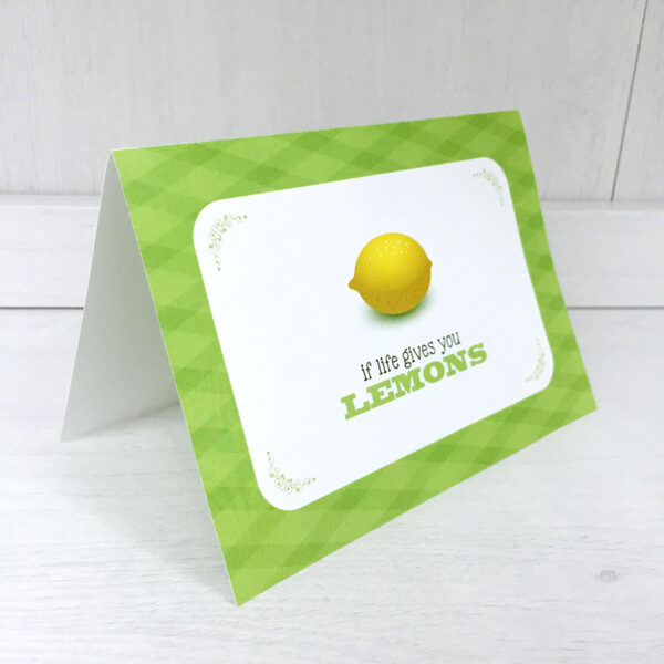 Life Lemons Pop Up Card