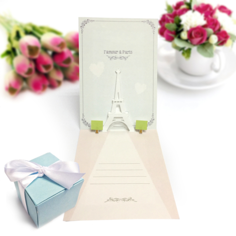 Paris Lovers Pop Up Card