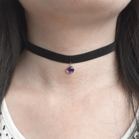Amethyst Crystal Choker