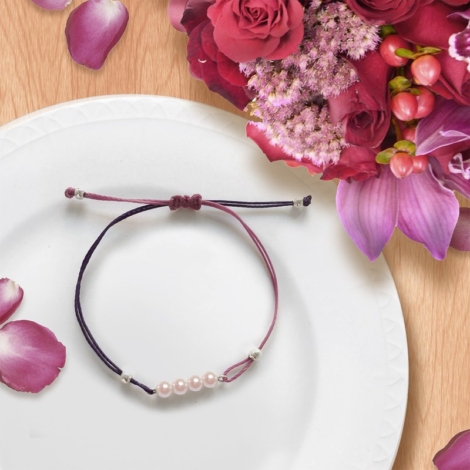 Baby Akoya Double String Bracelet