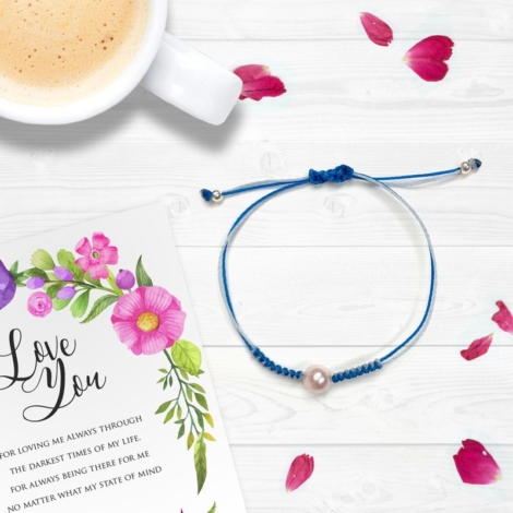 Pearl String Love Knot Bracelet