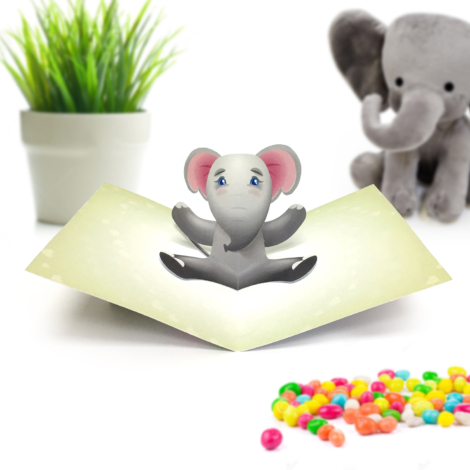 Elephant Pop Up Card
