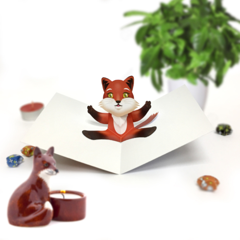 Fox Pop Up Card