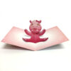 Girl Hippo Pop Up Card