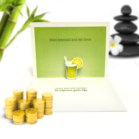 Life Lemons Pop Up Card