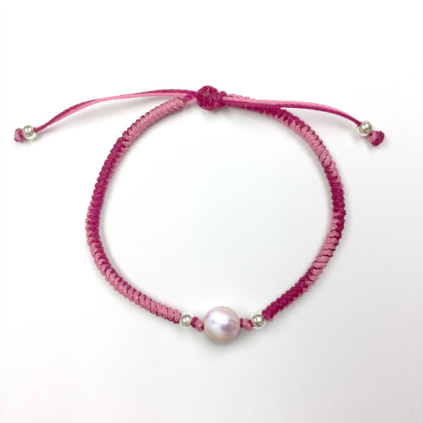 Pearl String Love Braid Bracelet